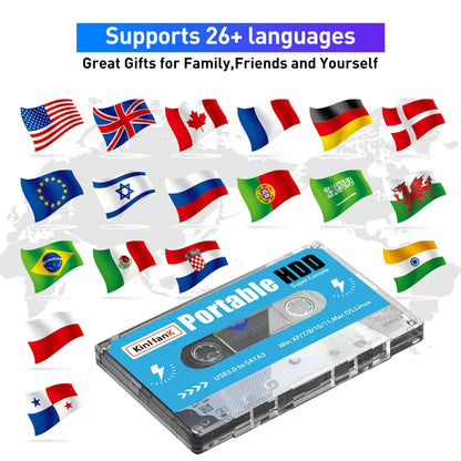 KINHANK Super Console 500GB Gaming HDD – 100,000 Games, 70 Emulators for DC/MAME/SS/NAOMI/PS2/PS1, Plug & Play with Batocera OS