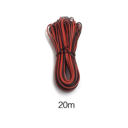 STONEGO 2-PIN Extension Cable – 22AWG for WS2812 WS2811 RGB LED Strips, 5m/10m/20m Length Options