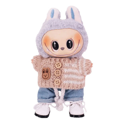 3.8cm Canvas Martin Boots for 17cm Labubu Kpop Dolls | Plush Doll Shoes Accessories & Holiday Gift