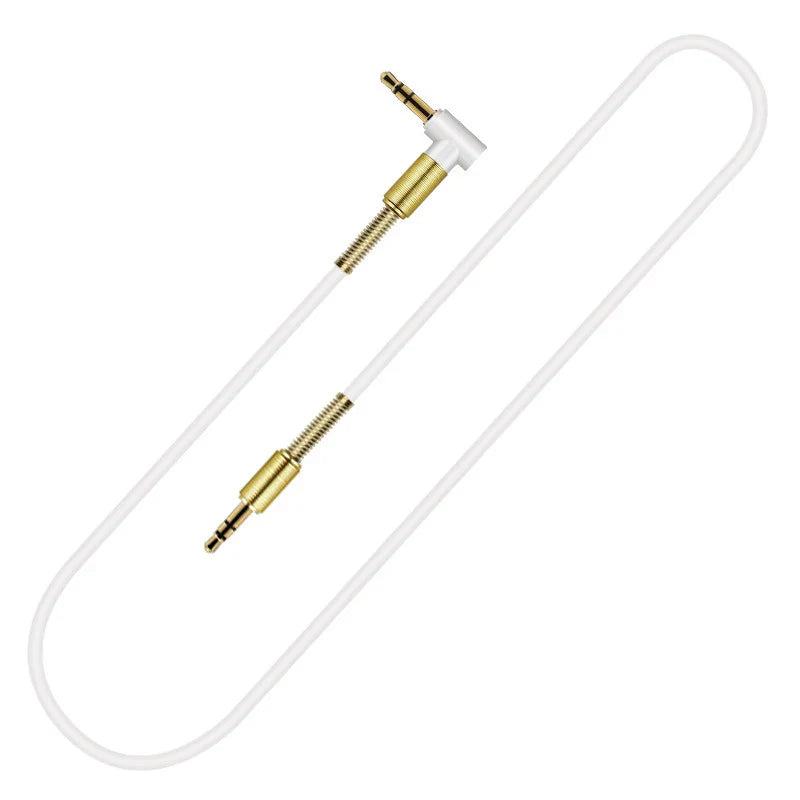 3.5mm Male-to-Male Audio Aux Cable — For Samsung Car Headphone & Speaker Wire