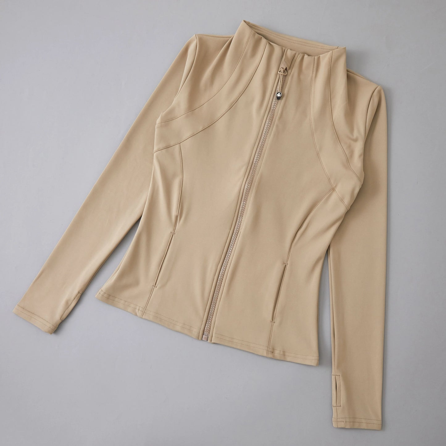 Women’s Sports Windbreaker Jacket — Long Sleeve Workout Top, Running Sweatshirt, Yoga Activewear