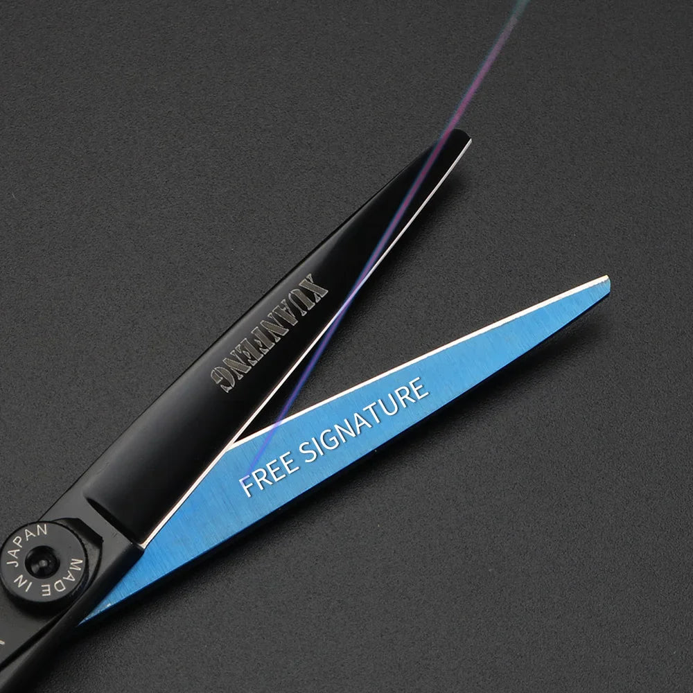 XUANFENG 6-Inch Barber Scissors Set – Japanese 440C Steel Hair Cutting & Thinning Shears