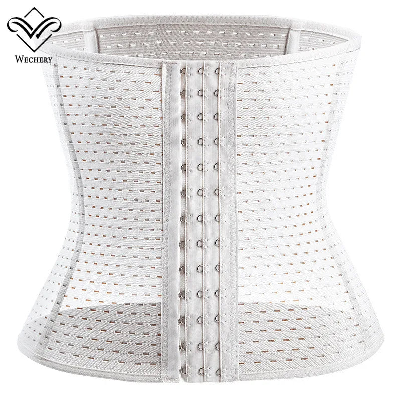Colombian Mesh Waist Trainer Girdle for Women – Bustier Shapewear for Belly & Waist Control