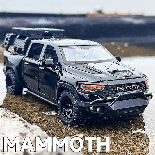 1:32 Dodge RAM 1000 TRX Mammoth Alloy Model Truck — Pull-Back with Sound & Light | Kids’ Collectible Birthday Gift