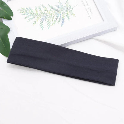 Elastic Cotton Fashion Headband – Unisex Stretch Hair Band for Yoga, Running, Fitness & Makeup Hair Accessories