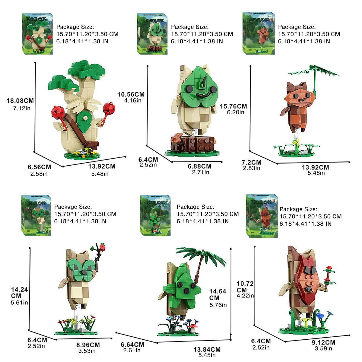 Korok Building Sets – Yahaha Figure Creative Blocks Toy for Kids & Adults