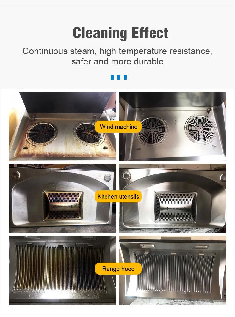 High-Temperature Home Steam Cleaner – Sterilization for Air Conditioning, Kitchen Hood & Car, 110V/220V
