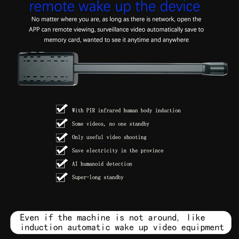 Loop Record Mini Camera – 1080P HD WiFi Wireless Cam, IP Secret Video Recorder with Security Protection, Surveillance Sensor & Alarm Push