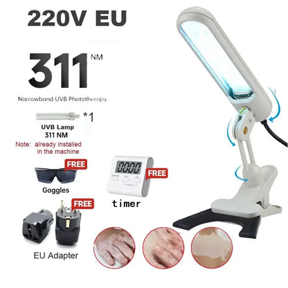 UV 311nm Phototherapy Device – Philips UVB Lamp for Vitiligo, Psoriasis & Skin Treatment