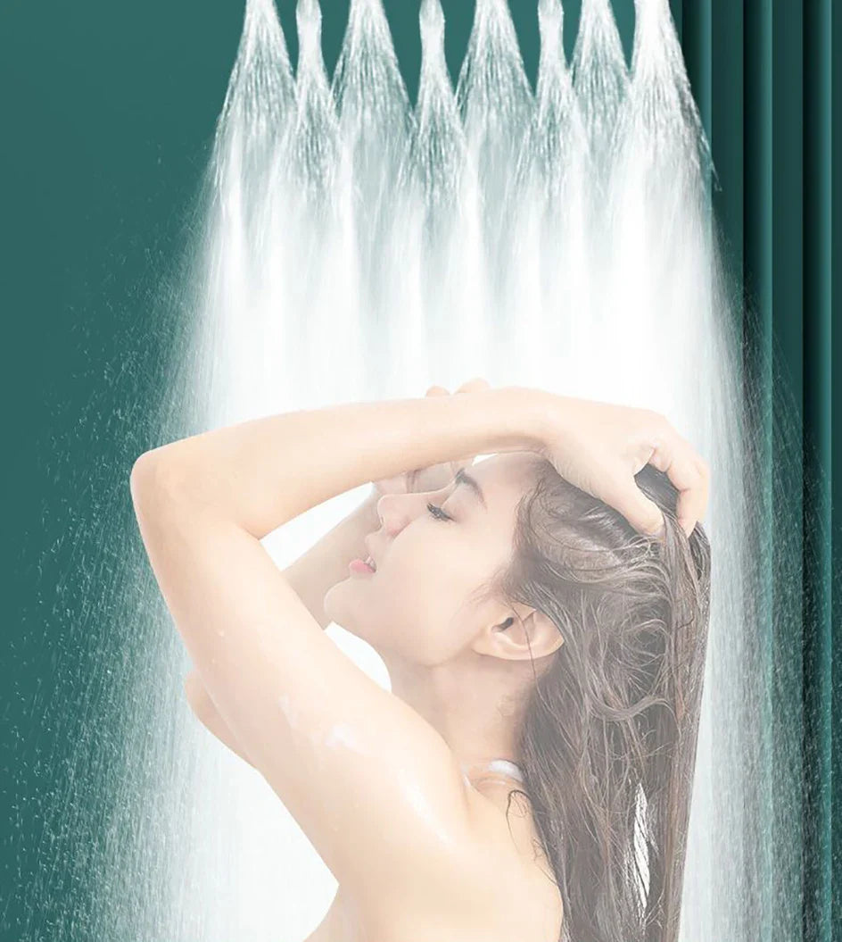 Ring-Shaped Handheld Shower Head – ABS Large Panel, Water-Saving Anti-Blocking High Pressure Nozzle for Bathroom