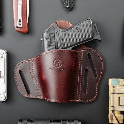 KOSIBATE Genuine Leather OWB Belt Holster for 1911 – Durable Outdoor Hunting Gun Holster