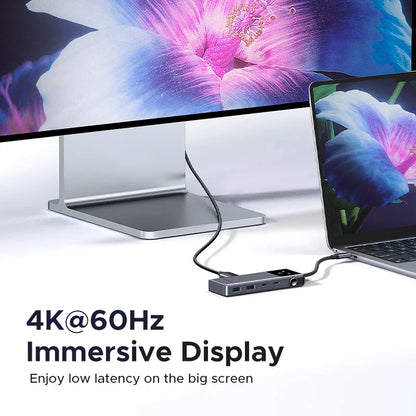 UGREEN Uno 6-in-1 USB-C Hub – 4K60Hz, PD100W, 10Gbps USB3.2 Splitter Adapter for Laptop & MacBook Pro/Air
