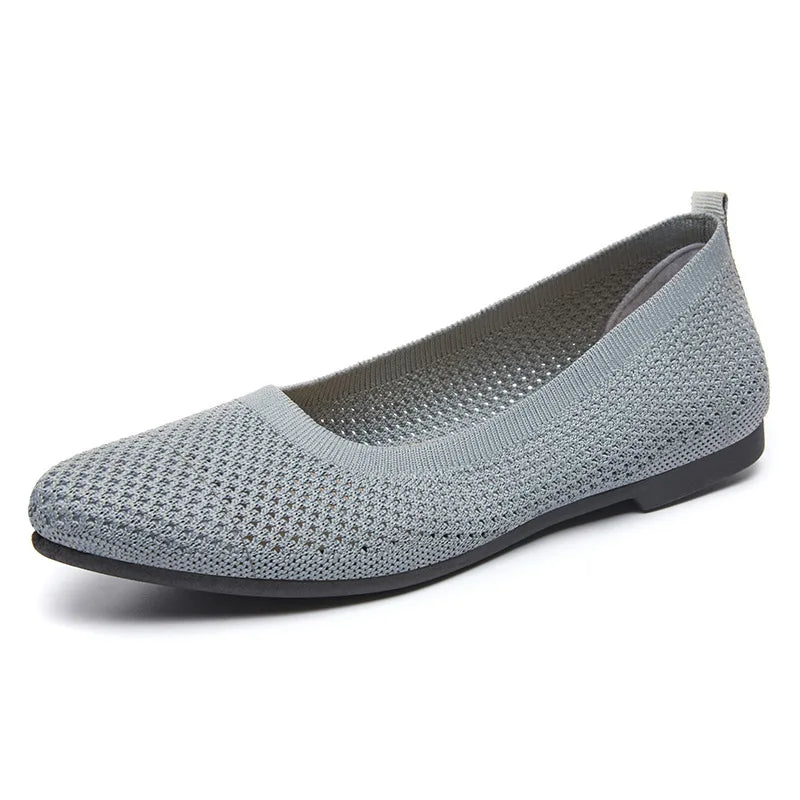 2025 Women’s Spring Breathable Mesh Flats – Comfortable Slip-On Casual Loafers with Lightweight Soft Sole