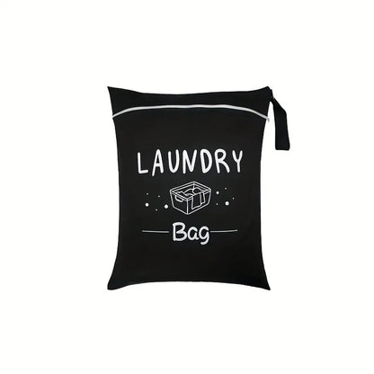 Waterproof Travel Laundry Bag – Large Capacity Portable Handheld Wash Bag, Zipper Oxford Cloth Storage for Clothing & Exercise Gear