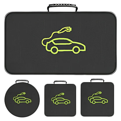 Waterproof Electric Car Charger Storage Bag – Fire Retardant EV Charging Cable & Socket Carry Case
