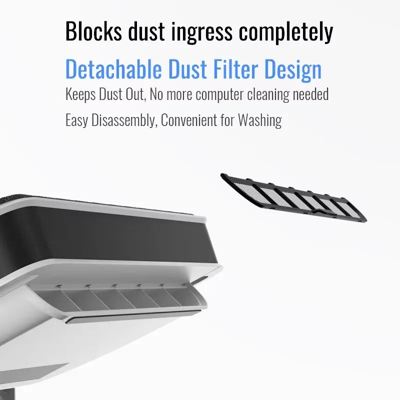 Flydigi BS2/BS2 Pro Laptop Cooler — Dual Fan Noise-Reduction Overclocking Stand with Intelligent Variable Frequency