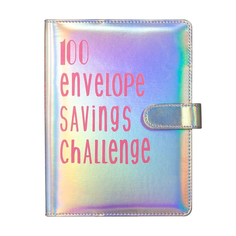 100 Envelope Challenge Binder – Savings Challenge Loose-Leaf Budget Binder with Cash Envelopes, Money Organizer System