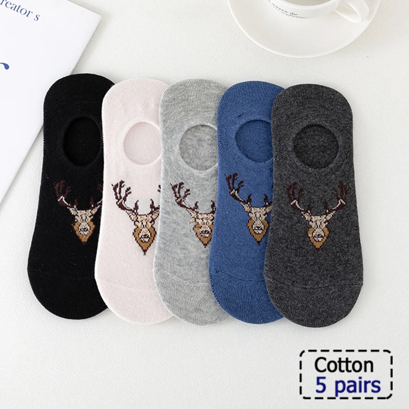 5/10 Pairs Striped Harajuku Retro Socks - Casual, Breathable Cotton Socks for Men & Women