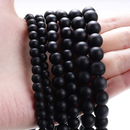 Natural Stone Round Beads 4-12mm Tiger Eye Lava Turquoise Jade for DIY Jewelry Making Bracelet Craft Supplies