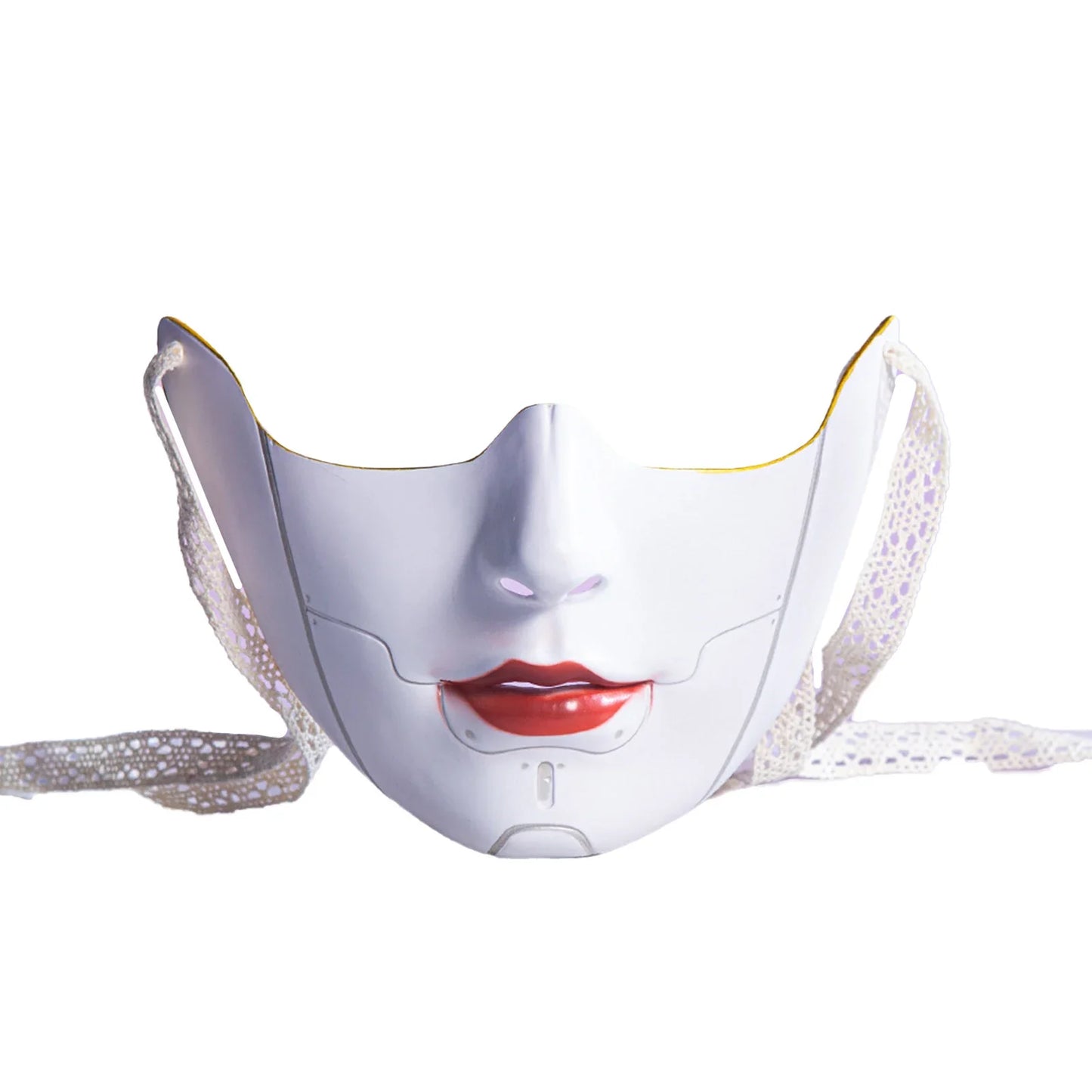 Cyberpunk Mechanical Half Face Mask — Technological Wings Mask for Men & Women, Halloween, Carnival, Dress-Up Props