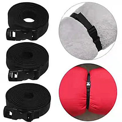 Durable Nylon Cargo Tie Down Strap - Travel Luggage Lash Belt with Cam Buckle for Camping