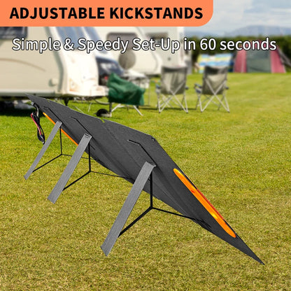 200W Foldable Solar Panel – Portable High Efficiency Solar Charger for Camping, Outdoor Travel & Power Generator Charging