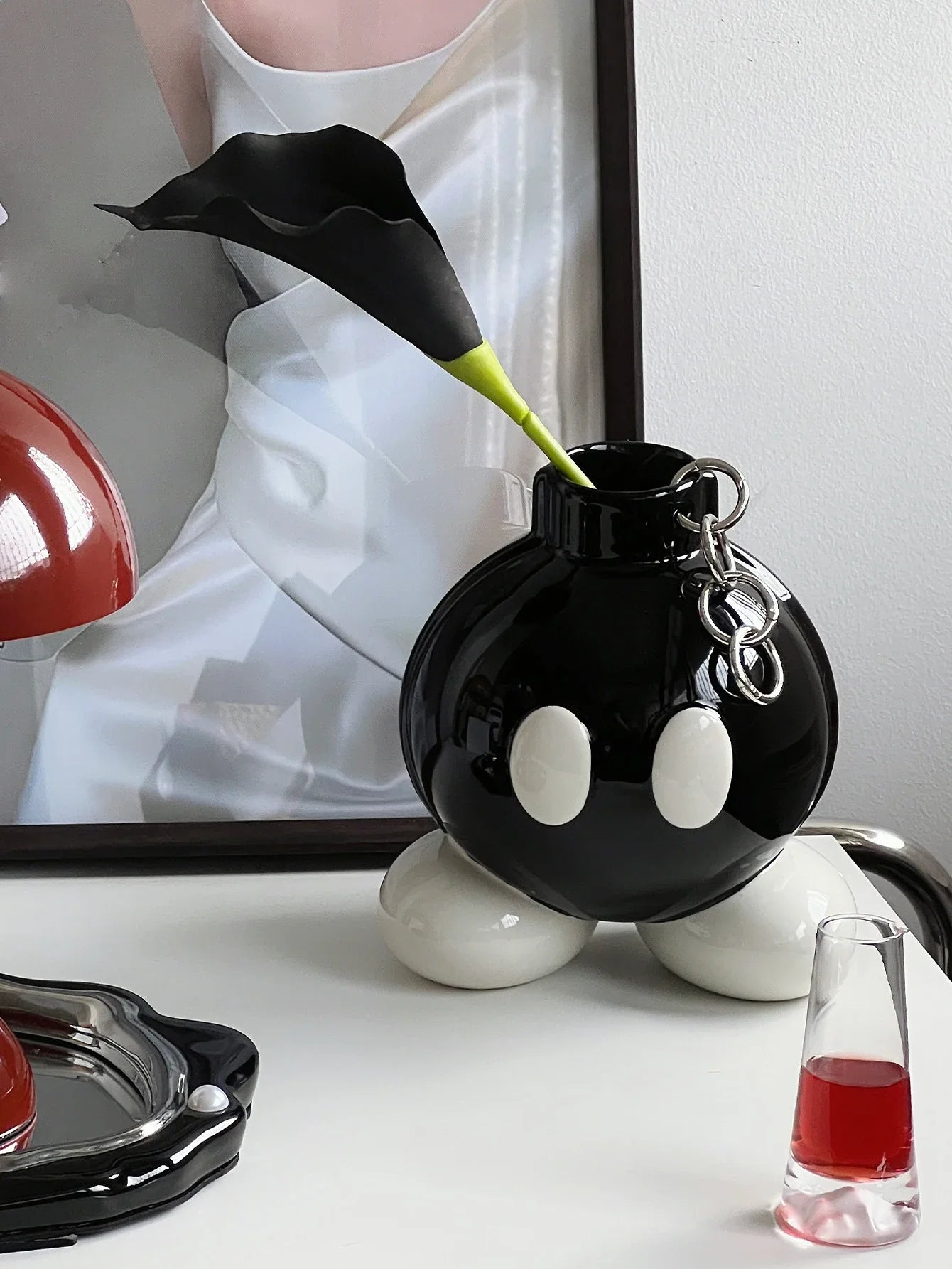 Original High-Style Ceramic Boom Vase – Ins-Style Home Decoration for Living Room, Corridor, Entrance & Balcony
