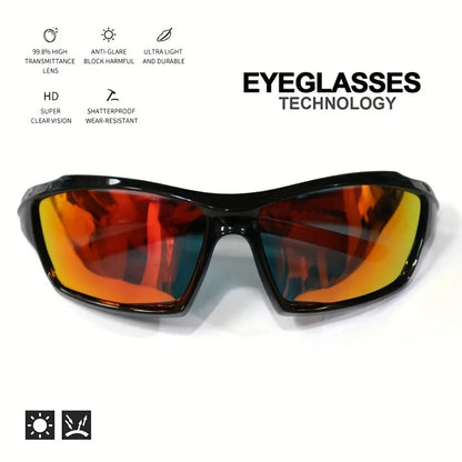 Fashion Polarized Sports Sunglasses — Round Metal Frame UV400 Eyewear for Men & Women, UV Protection