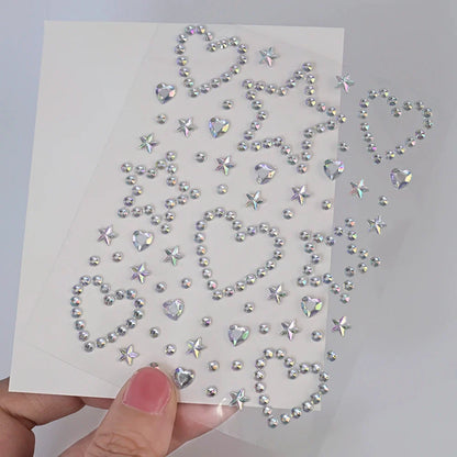 5D Face Diamond Gem Stickers - Colorful Rhinestone Body Makeup Tattoo for Festival, Nail Art & DIY Bling Style