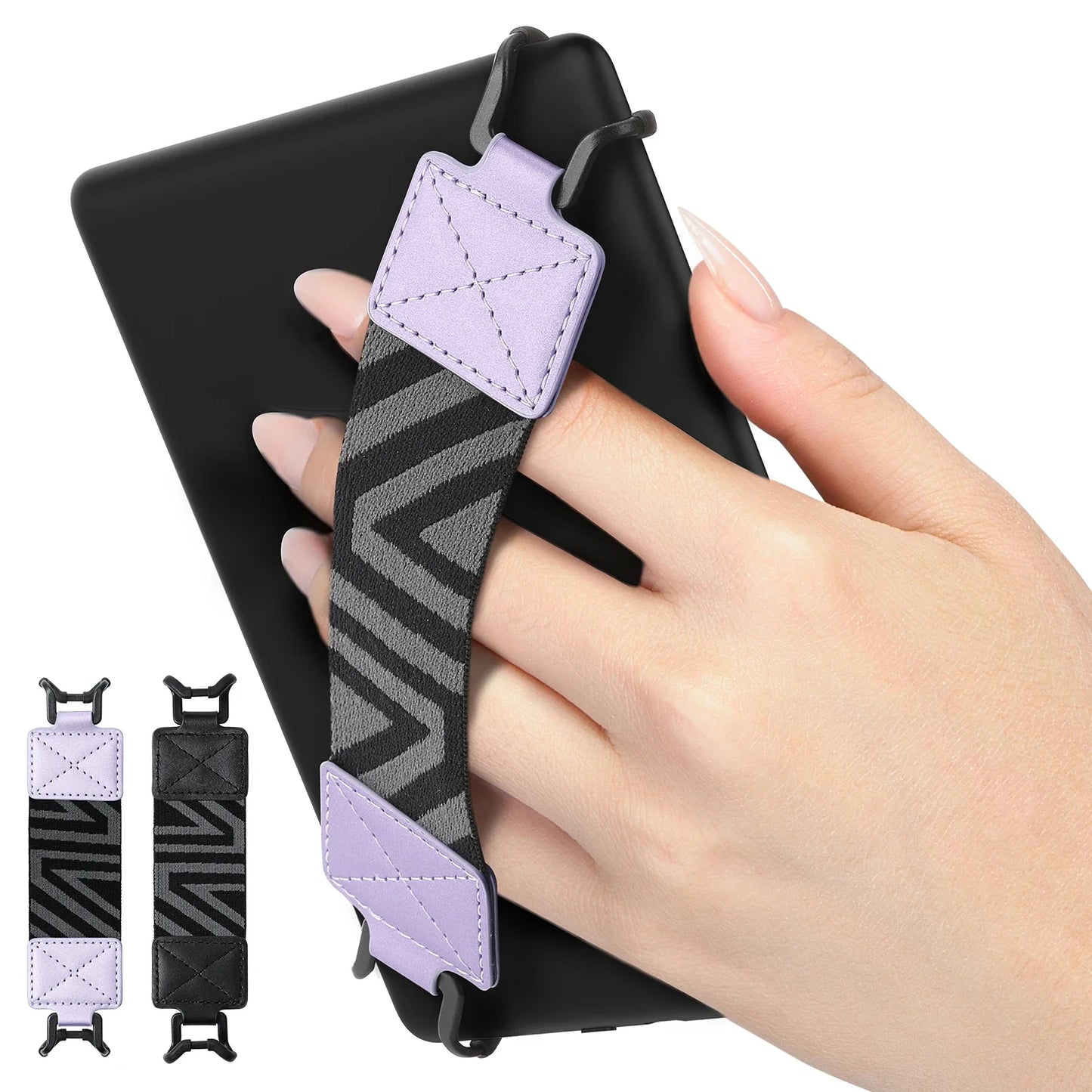 Security Hand Strap for 6-8" Kindle eReaders and Fire Tablets - High-Elasticity, Lightweight Finger Grip Holder