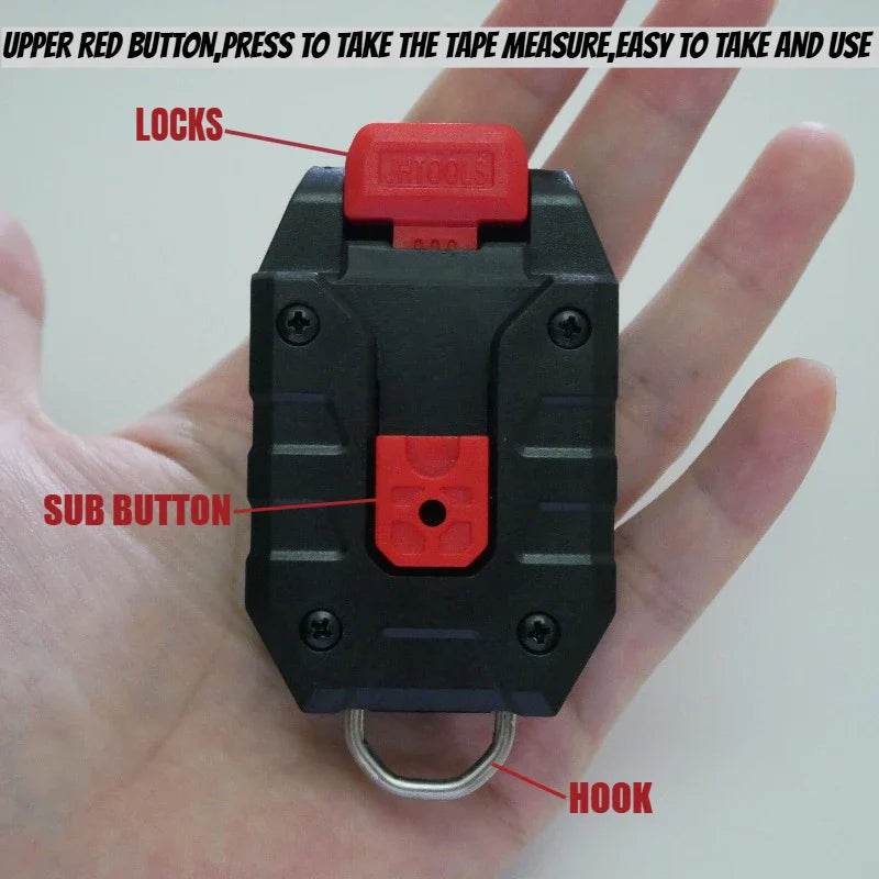 Universal Tape Measure Belt Clip – Quick-Hanging Holder for Tajima, Milwaukee & Digital Laser Measuring Tools, Durable Construction Tool Accessory