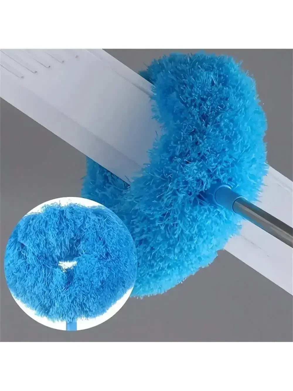 Extendable Microfiber Ceiling Fan Duster – Long Handle Dust Locking Reusable Cleaning Brush