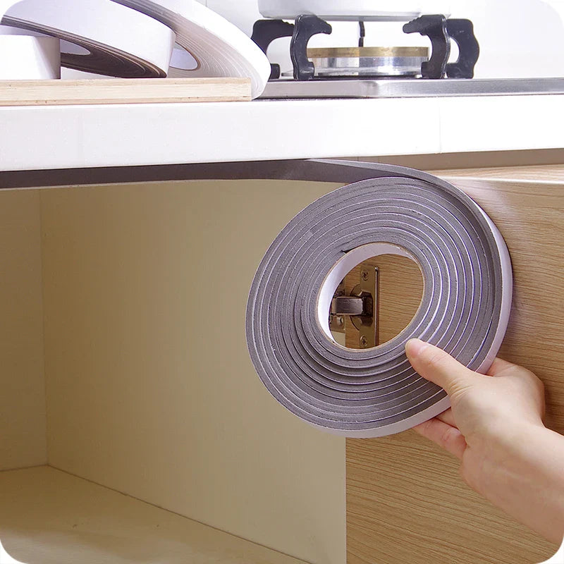 Soft 5M Self-Adhesive Window Sealing Strip - Noise Insulation Rubber Dusting Tape for Car Doors, Window Accessories