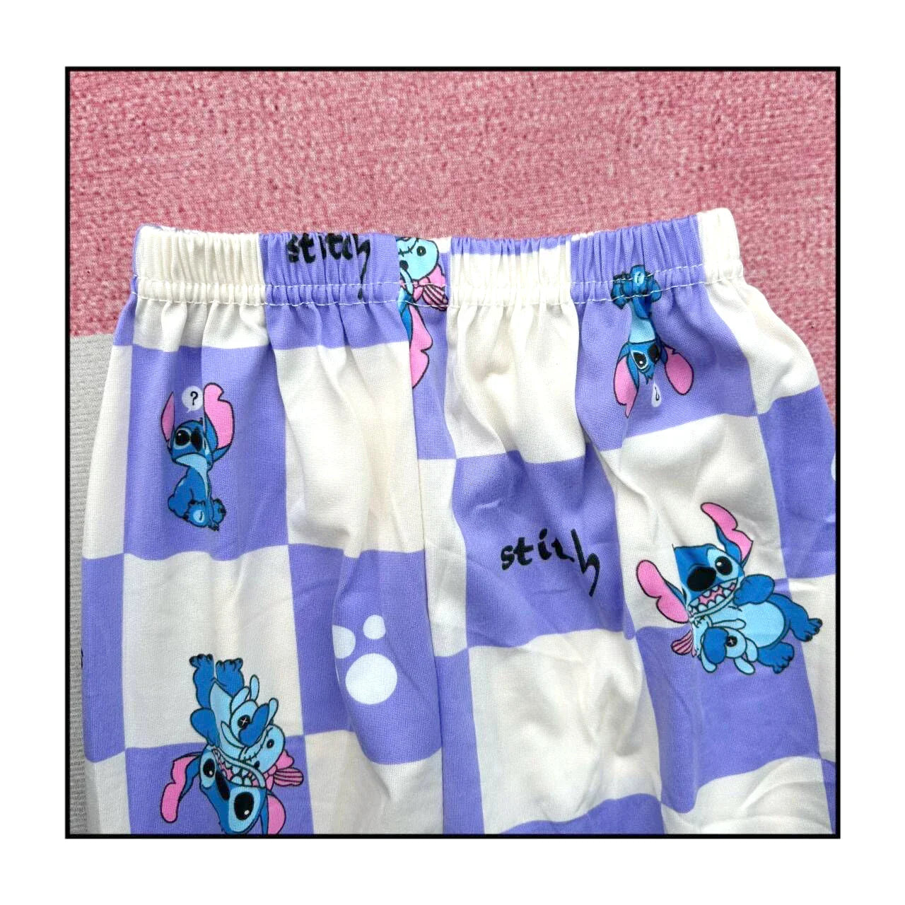 New Spring Children’s Pajama Set – Stitch & Angel Long-Sleeve Sleepwear with Pants for Boys & Girls