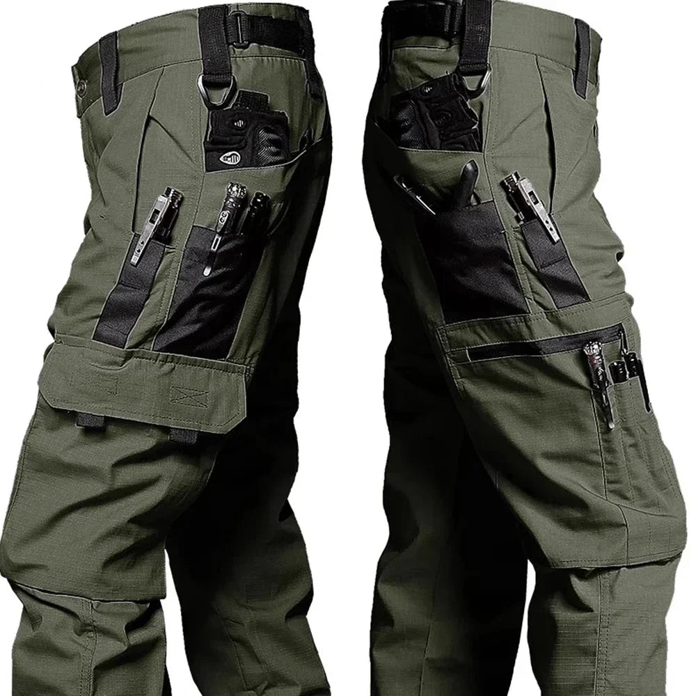 Men's Tactical Waterproof Cargo Pants – Durable Multi-Pocket Combat Trousers for Outdoor Work & Adventure