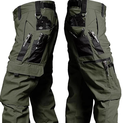 Men's Tactical Waterproof Cargo Pants – Durable Multi-Pocket Combat Trousers for Outdoor Work & Adventure
