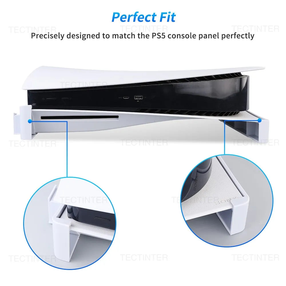 2pcs Cooling Base Bracket Stand for PS5 - Horizontal Dock Mount Holder for Disc and Digital Edition Console, PS5 Gaming Accessories