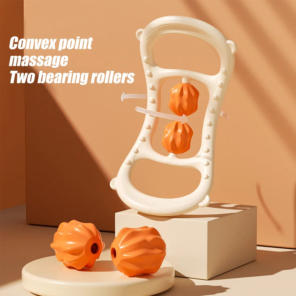 Portable Round Massager Roller – Waist, Abdominal & Leg Clip Tool for Cellulite, Stovepipe & Meridian Massage