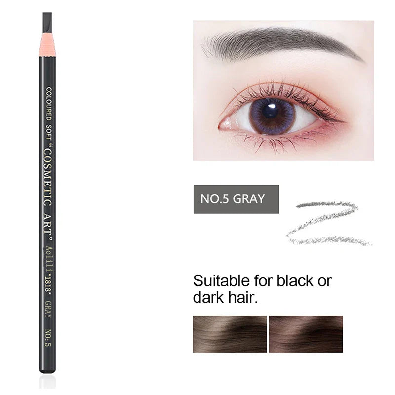 Tear-Off Pull Line Eyebrow Pencil – No Sharpening, Natural Color, Sweat & Smudge Proof Eyebrow Pencil