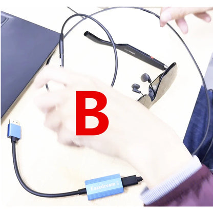 AR Glasses Hub – Multi-Device Type-C & HDMI-Compatible Charging Adapter for Xreal, Viture, Rokid, Rayneo XR