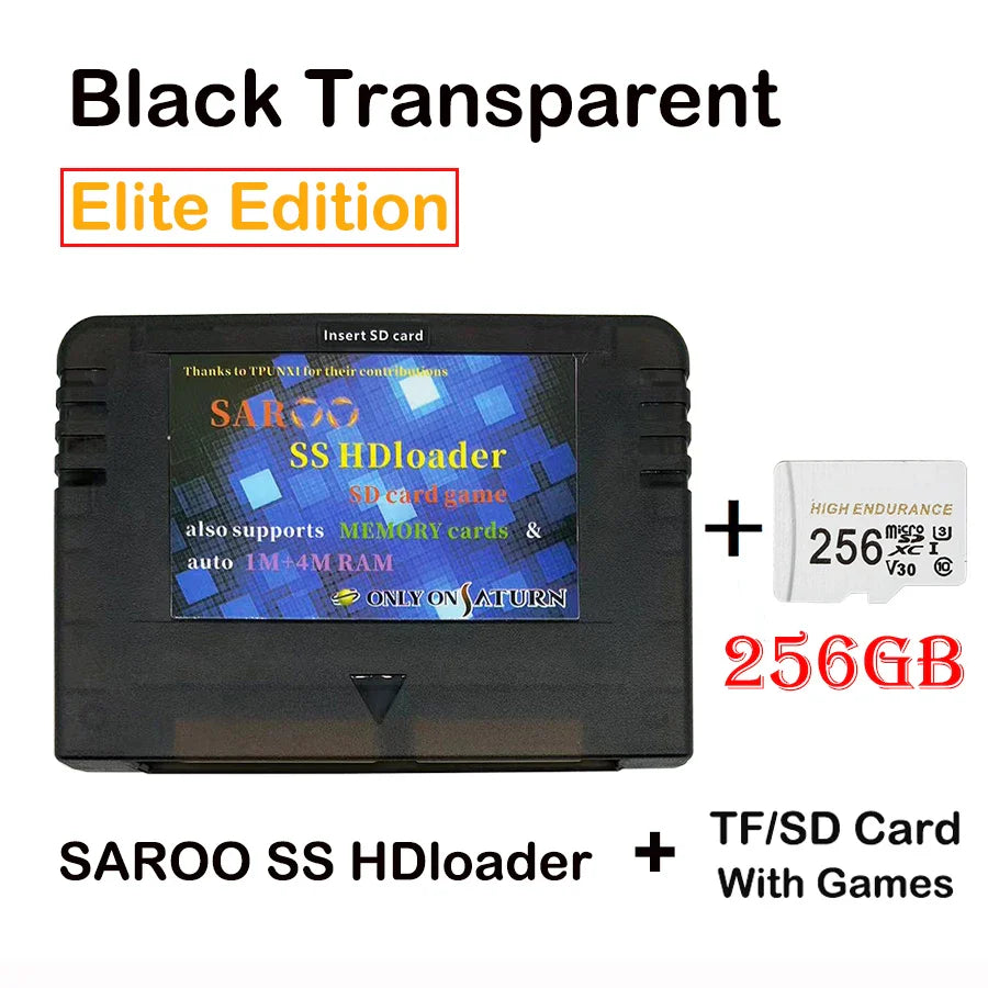 2025 V0.7 SAROO SS HDLoader Game Cartridge — SD/TF Card Support for Sega Saturn, Play Without CD