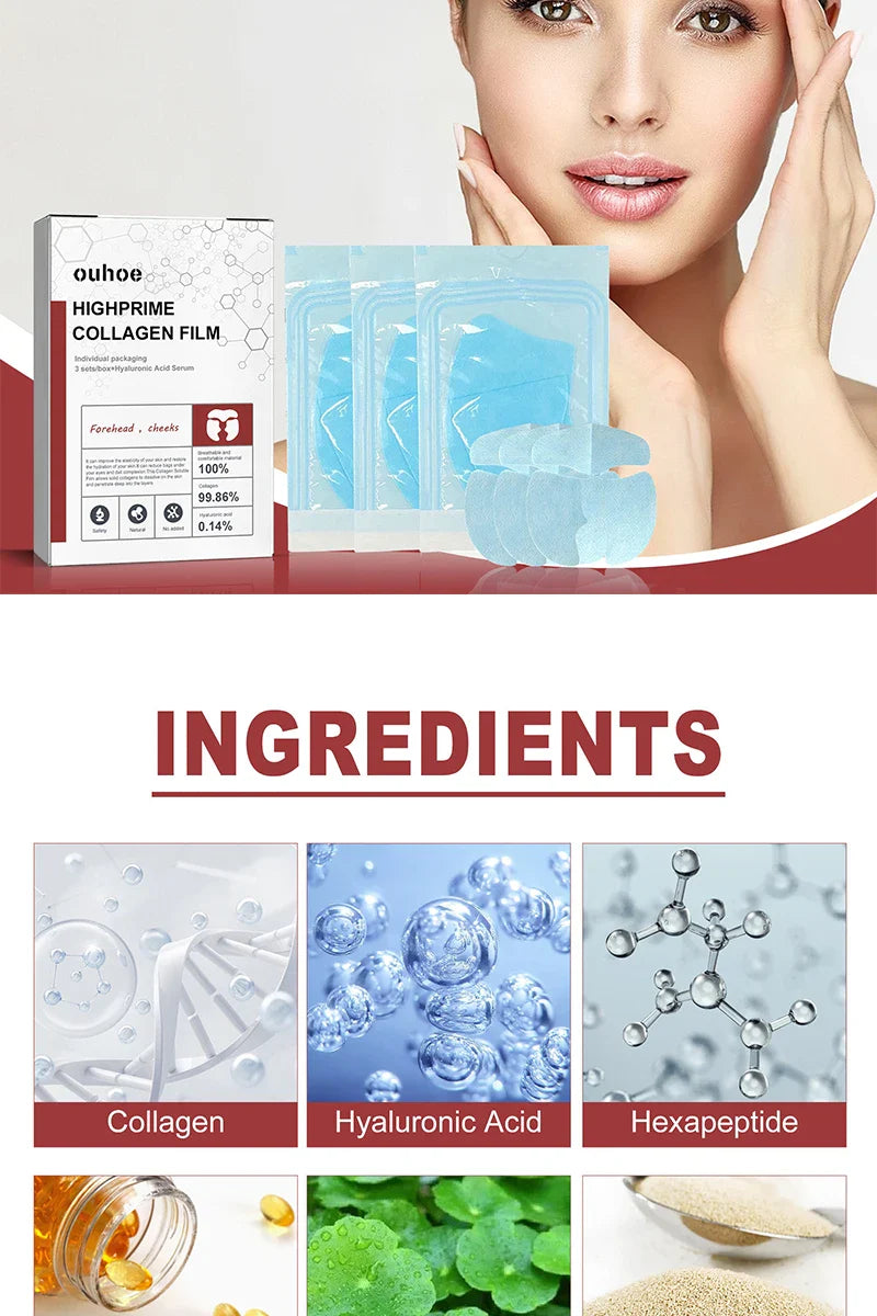 Collagen Membrane for Eye Rejuvenation – Lightens Wrinkles, Dark Circles & Bags, Firming & Moisturizing Skin