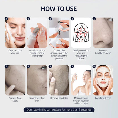Professional Diamond Microdermabrasion Machine – At-Home Facial Peeling & Deep Cleaning Skin Care Tool