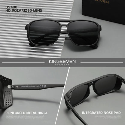 KINGSEVEN Polarized Big Frame Sunglasses — UV Protection Driving Eyewear for Men & Women