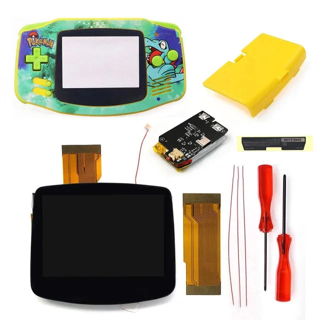 Hispeedido TYPE-C GBA LCD Display Upgrade – 3.0" V5 IPS Screen with New Housing Shell