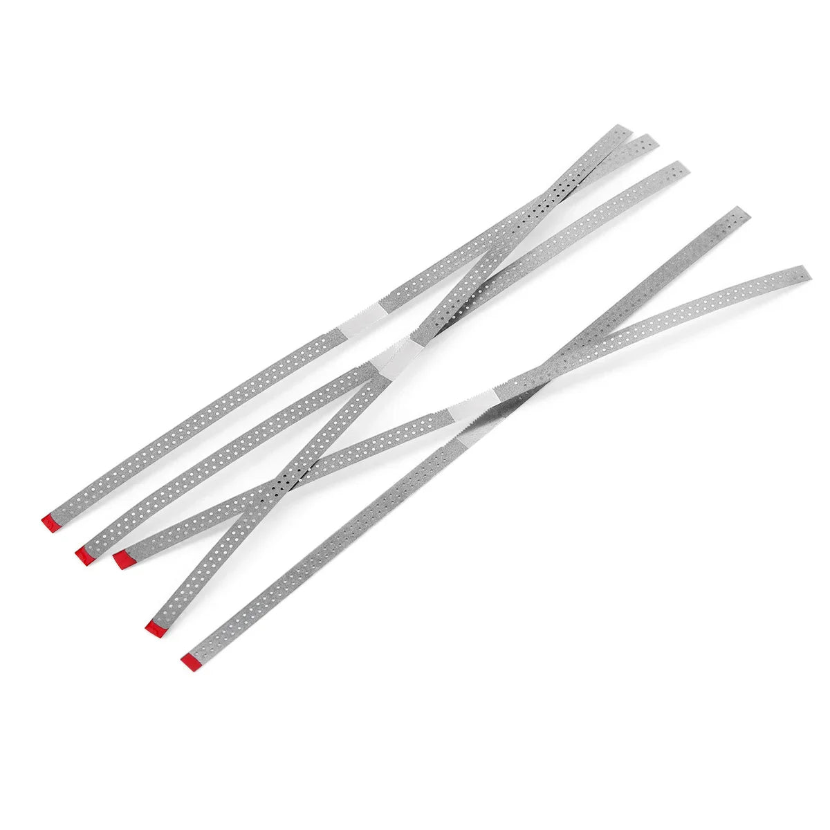 AZDENT Dental Diamond Polishing Strips – 5pc Stainless Steel Orthodontic IPR Fine & Medium Polish