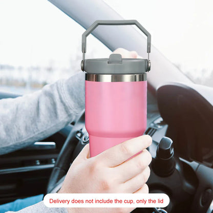 1/2PCS Sealing Bottle Covers for Stanley 20/30/40oz – Spill-Proof Flip Straw Lid Replacement for Tumbler Cups