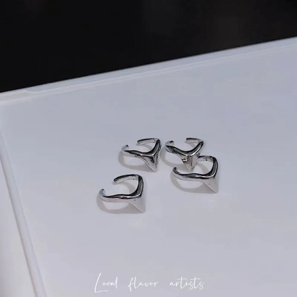 3PCS Y2K Metal Finger Rings — Punk Gothic Hip Hop Geometric Joint Rings for Men & Women