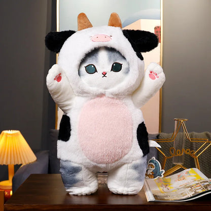 50cm Mofusand Shark Cat Plush Toy Cute Kawaii Soft Stuffed Animal Doll Birthday Gift for Kids