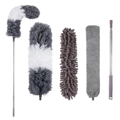 Telescopic Microfiber Duster – 250cm Extendable Washable Brush for Spider Web & Dust Cleaning